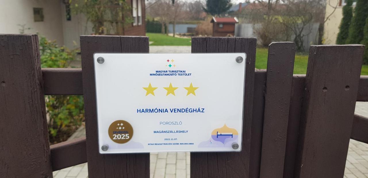 Harmonia Vendeghaz Appartement Poroszló Buitenkant foto